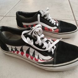 Vans X Bape Shark Tooth Sneakers 9.5