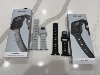 2x Apple Watch Nomad band (Black & Lunar Gray with box)