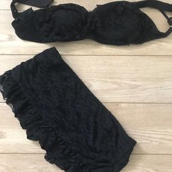 Women’s X-Large Lace Black Bikinis Kenneth Cole Reaction