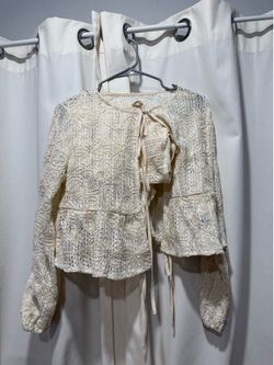 Small crochet shirt and shorts set