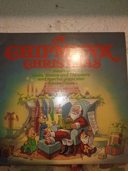 Vintage Alvin Chipmunks vinyl record.