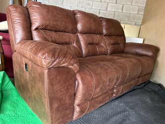 Leather Recliner Couch