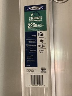 Werner Standard Performance extension ladder