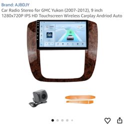 Car Radio Stereo for GMC Yukon (2007-2012), 9 inch 1280x720P IPS HD Touchscreen Wireless Carplay Andriod Auto
