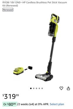 RYOBI Brushless vacuum