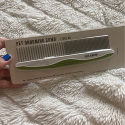 Dog Comb for Removes Tangles and Knots - Undercoat Rake for Dogs & Cats - Grooming Tool with Stainless Steel 