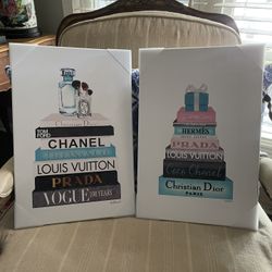 Fabulous High Fashion Wood Art By Artist Amanda Greenwood (signed)