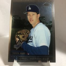 2000 Topps Chrome Orel Hershiser Los Angeles Dodgers Card #268