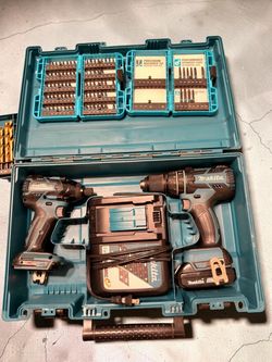 Makita 18V LXT Drill & Impact Driver Combo Kit – Battery, Charger, Bits & Case