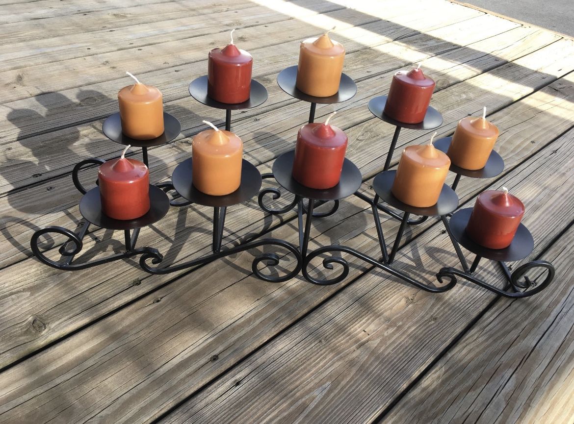 Black Iron Candle Holders
