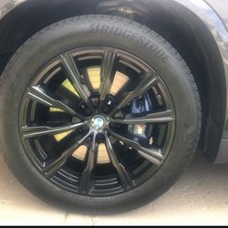 20 Inch BMW Rims And Tires Black X5 X6 