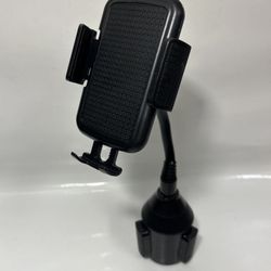 Phone Mount For Car Cup Holder with Adjustable Base, Flexible Neck