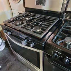 Whirlpool 30" Wide Apartment Size Stainless Steel Gas Stove Range 