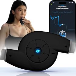 Oumua Smart Breathing Trainer with App, AI Guided Breath Workou, Build Stamina and Breath Control