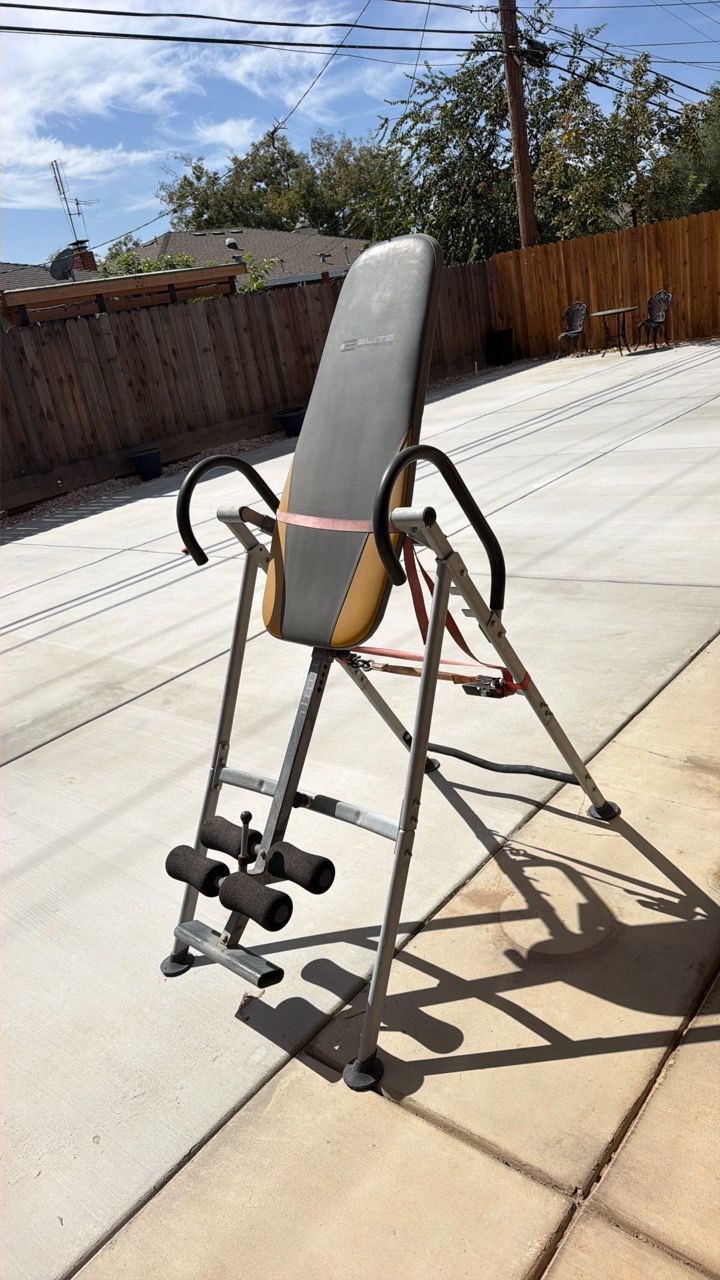 Elite Fitness Inversion Table for Sale in Fresno, CA - OfferUp