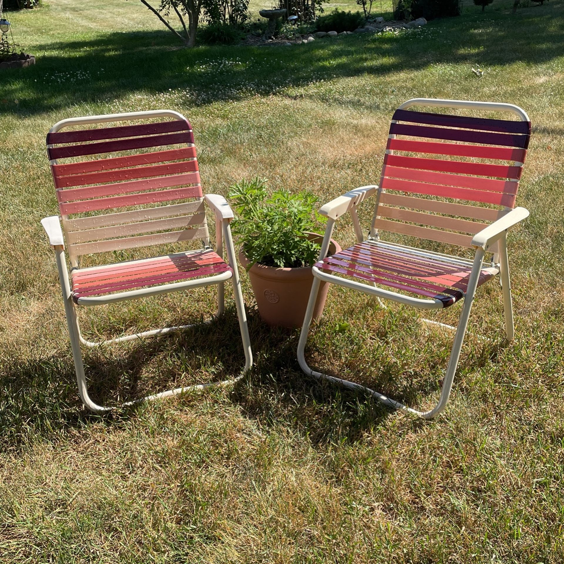 2 Retro Lawn Chairs