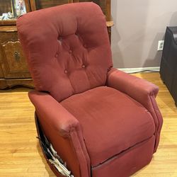 Comfy red armchair