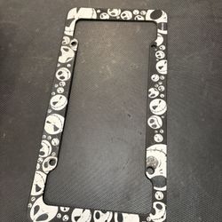 Jack Skeleton License Plate Frame