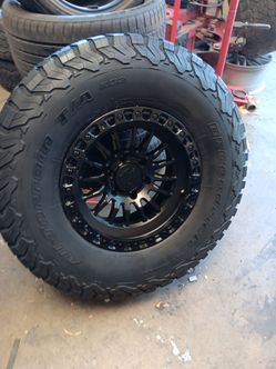 17x9 lock rims 6 lug 6x139 6x5.5 on used tires  35 1250 17