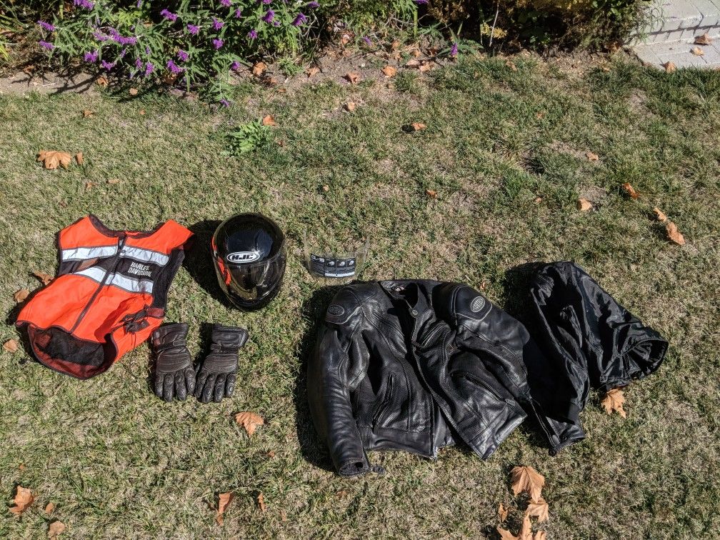 Full set of motorcycle gear