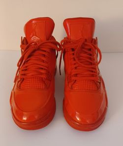 Nike Air Jordan 4 Retro 11Lab4 719864-600 Red Patent Leather - Size 9