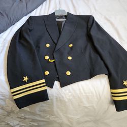 Navy Dress Jacket And Shirt