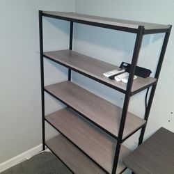 Aluminum Wood Shelves And And Dresser 