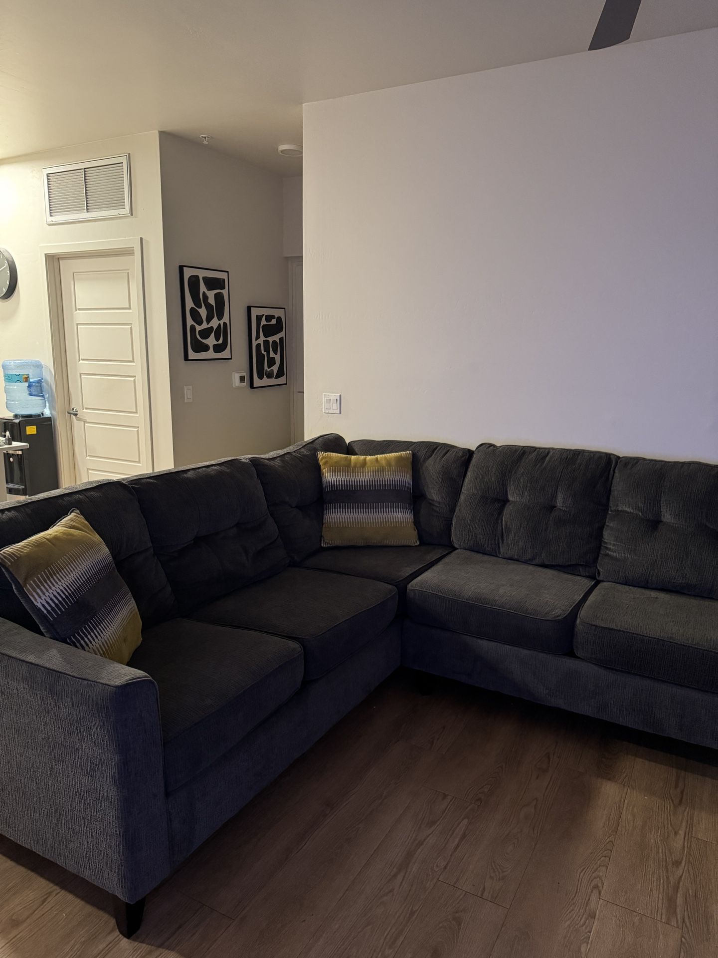 Dark Grey Sectional Couch