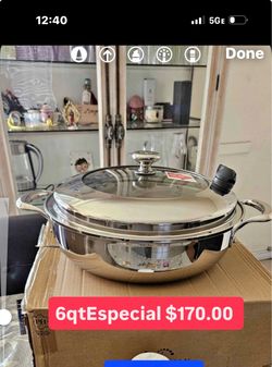 Especial $170.00 Caserola De La Vida Sana 6qt  5 Capas De Acero Inoxidable Princess House Ventas Finales