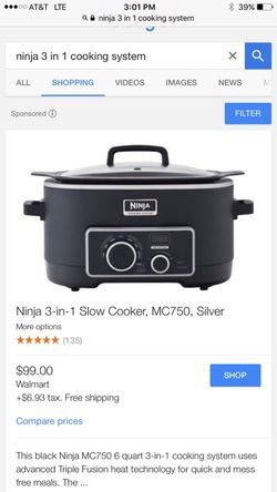Ninja 3 in 1 cooking system