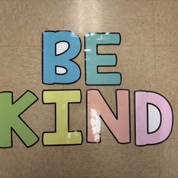 Be kind Letters 