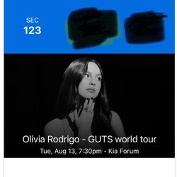 Olivia Rodrigo- GUTS tickets