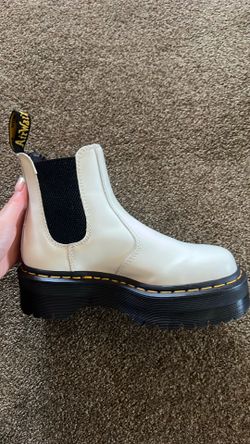 White Platform Doc Martins Size 5 W