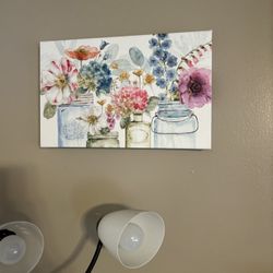 Flower Canvas Artwork 3 Pc Set 