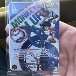 ONE PIECE X DODGERS COLLAB MONKEY D LUFFY PROMO CARD