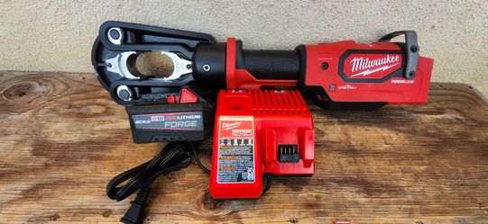 Milwaukee 2879-20 M18 Cordless 18V 15-Ton Force Logic Crimper tool battery 6ah forge charge
