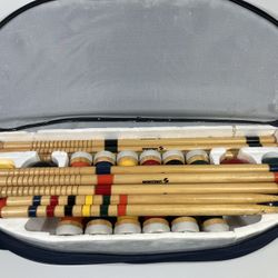 Croquet Set by Sportscraft, Portable Travel Case Outdoor Game, 6 Player