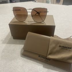 Burberry Sunglasses, Model OBE3143, Gold