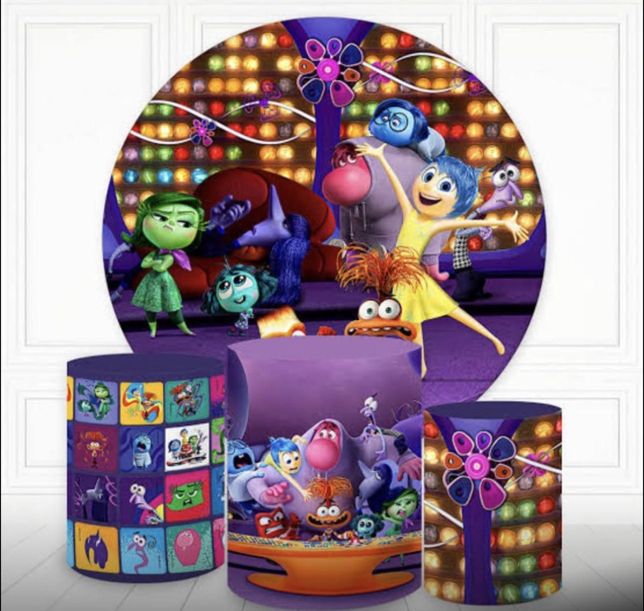 Inside Out 2 Set Backround+ Cilynders Covers