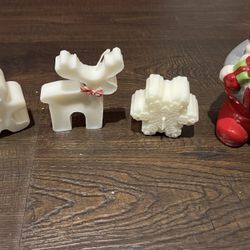 Holiday Shaped Candles and sponge  gnome 