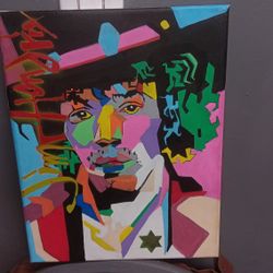 Hand Pained Jimmy Hendrix (Local Artist Support Denver Small Biz)