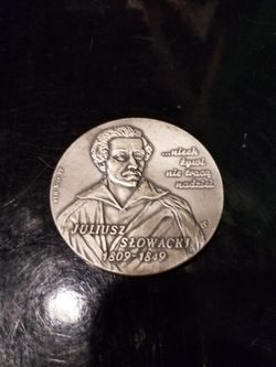 Medallion Pope and juliusz slowacki