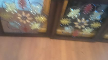 3 tin wall hang pictures