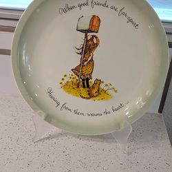 Vintage Holly Hobbie Collector's 10" Plate 1972