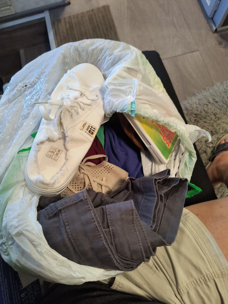 Bag  Of Clothes ,Shoes  Most New 