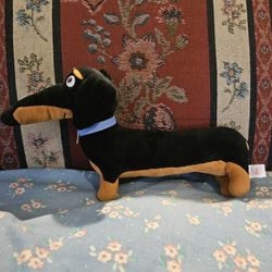 TY  SECRET LIFE OF PETS  BUDDY THE DACHSHUND DOG STUFFED  PLUSH ANIMAL  TOY APROX  12" PRE-OWNED 