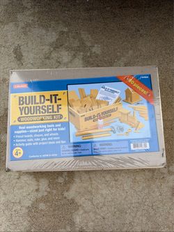 Lakeshore Build-It-Yourself Woodworking Kit 80 Pieces Kids Ages 4+ HH866