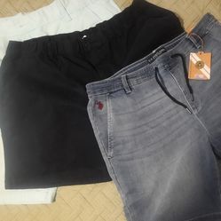 3 Pair Jogger Style Shorts Men's. XL