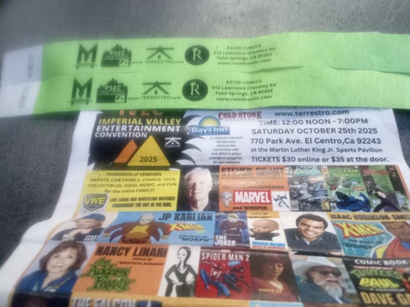 Comic-con Tickets 2 For $50