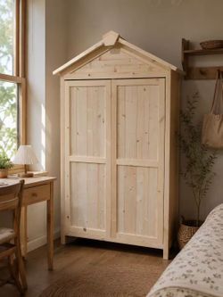 wooden Storage Cabinet with Doors